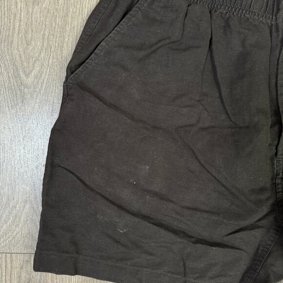 J.Crew 5.5'' Pier Short Men L Dark Gray Cotton-Linen blend Elastic Waist Zip Fly - Picture 5 of 8